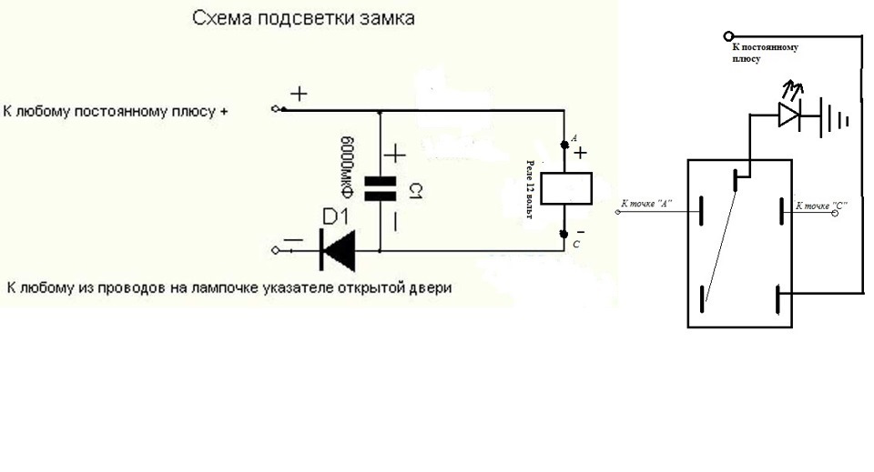 Схема вежливой подсветки