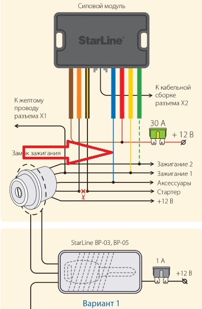 Power блок автозапуска схема подключения