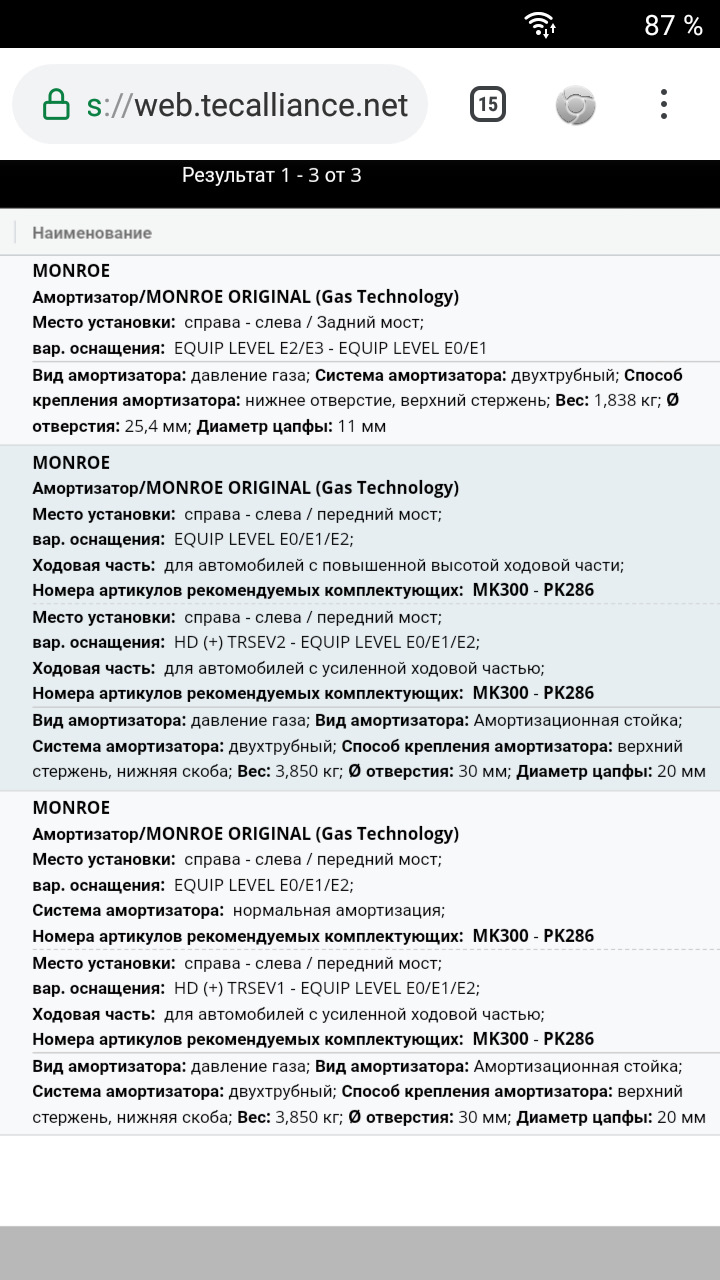 Вопрос по выбору передних амортизаторов. — Renault Sandero Stepway (2G),  1,6 л, 2015 года | запчасти | DRIVE2