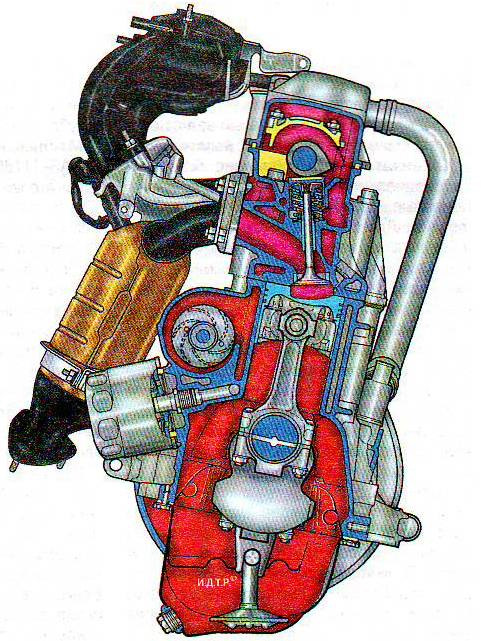 Чертеж двигателя ваз 11186