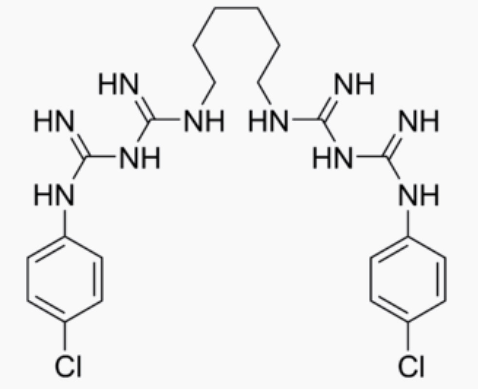 Хлоргексидин реакции. Хлоргексидина биглюконат формула. Хлоргексидин биглюконат формула. Хлоргексидин химия. Хлоргексидин молекула.