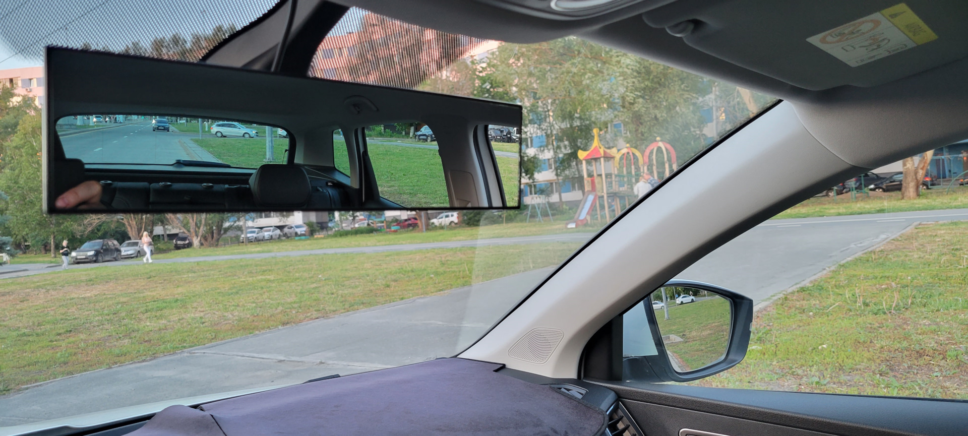 Безрамочное зеркало заднего вида — Skoda Karoq, 1,4 л, 2020 года ...