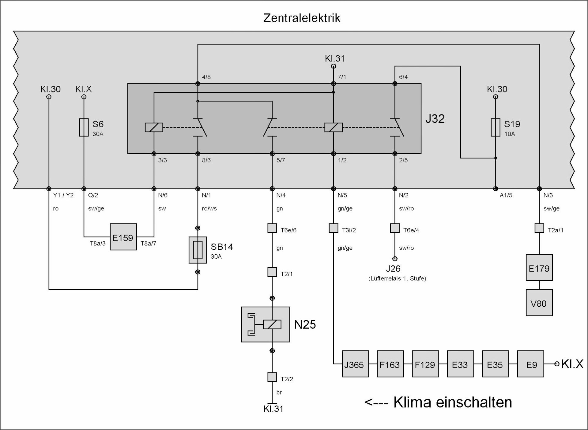 Vw t4 схема зарядки