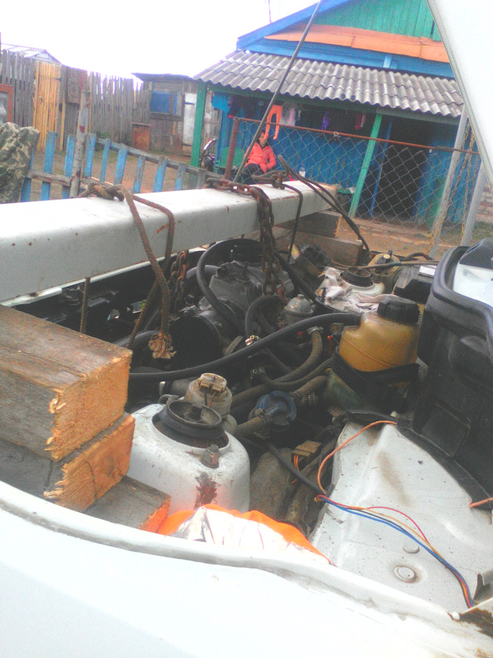 замена подрамника ! не снимая двигателя . — Lada 11113 Ока, 0,7 л, 2004 ...