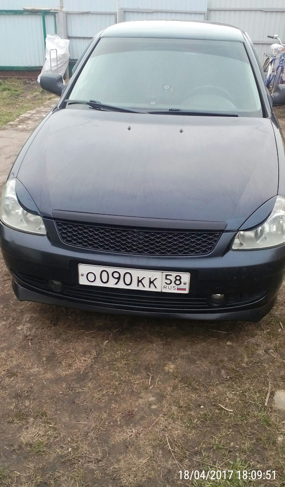 Губа SEAT на старом бампере Приора — Lada Приора седан, 1,6 л, 2013 ...
