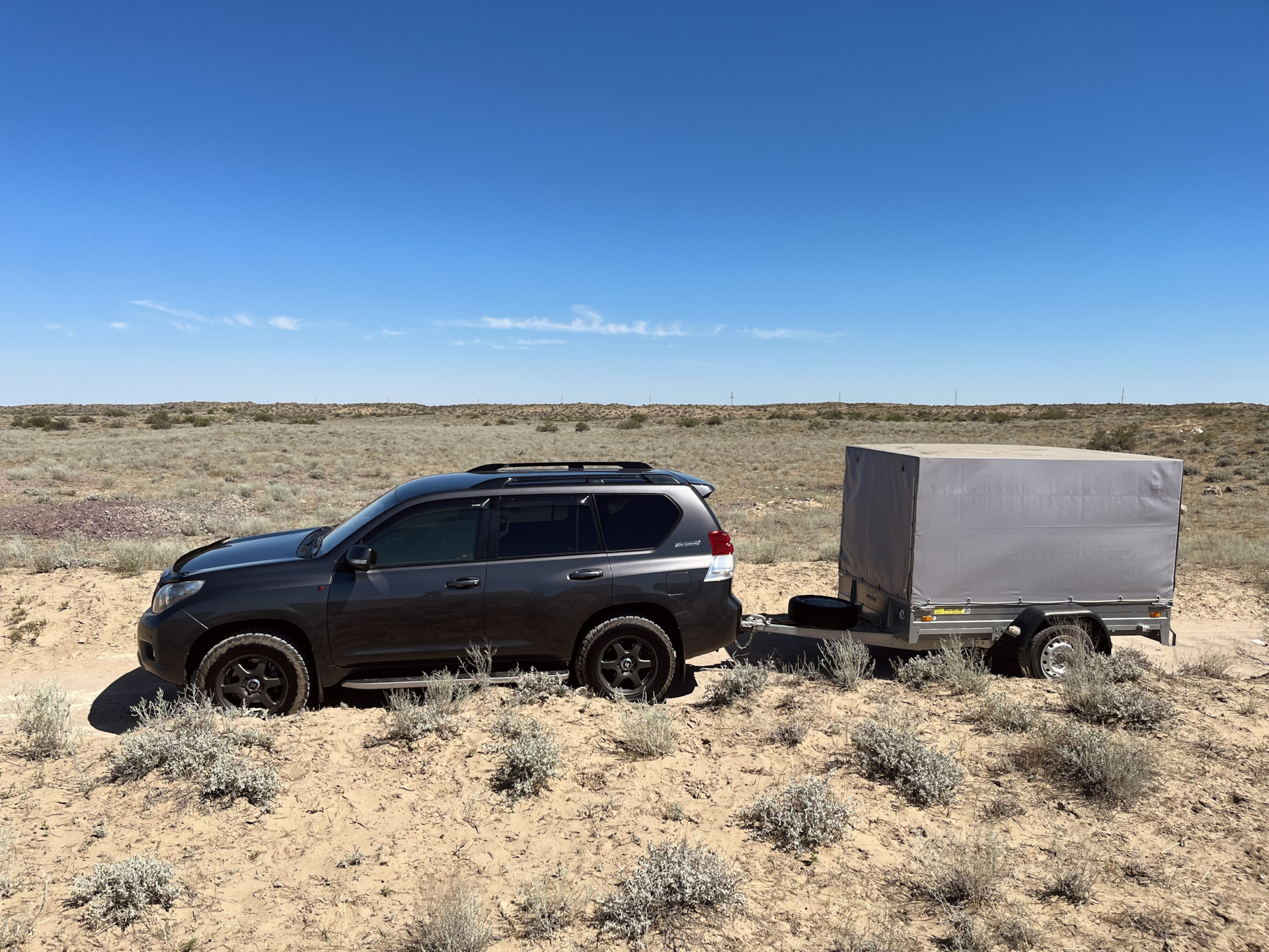 Саранский прицеп двухосный. Отзыв. — Toyota Land Cruiser Prado 150 ...
