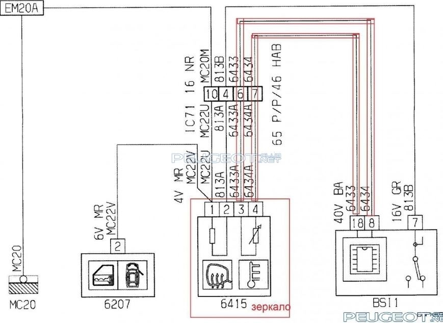Схема подключения генератора пежо партнер - 91 фото