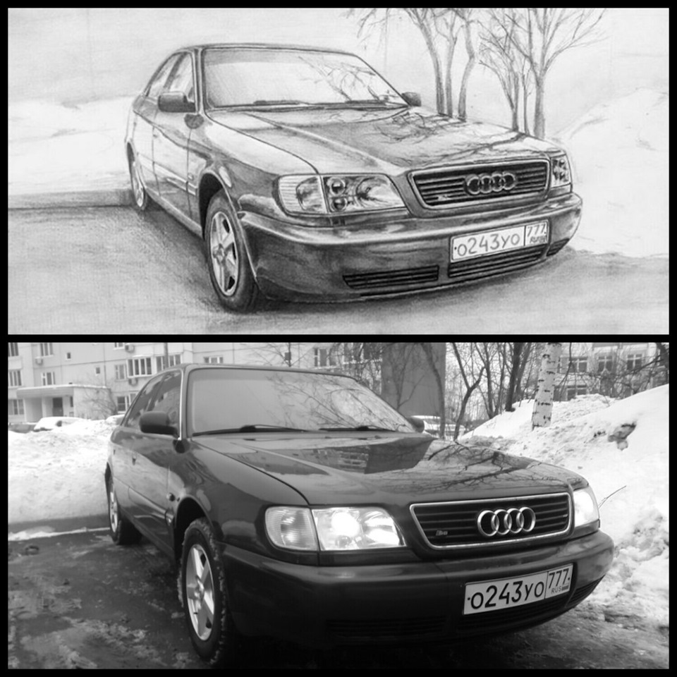 Карандаш и Audi100 C4 — Audi 100 (C4), 2 л, 1992 года | просто так | DRIVE2