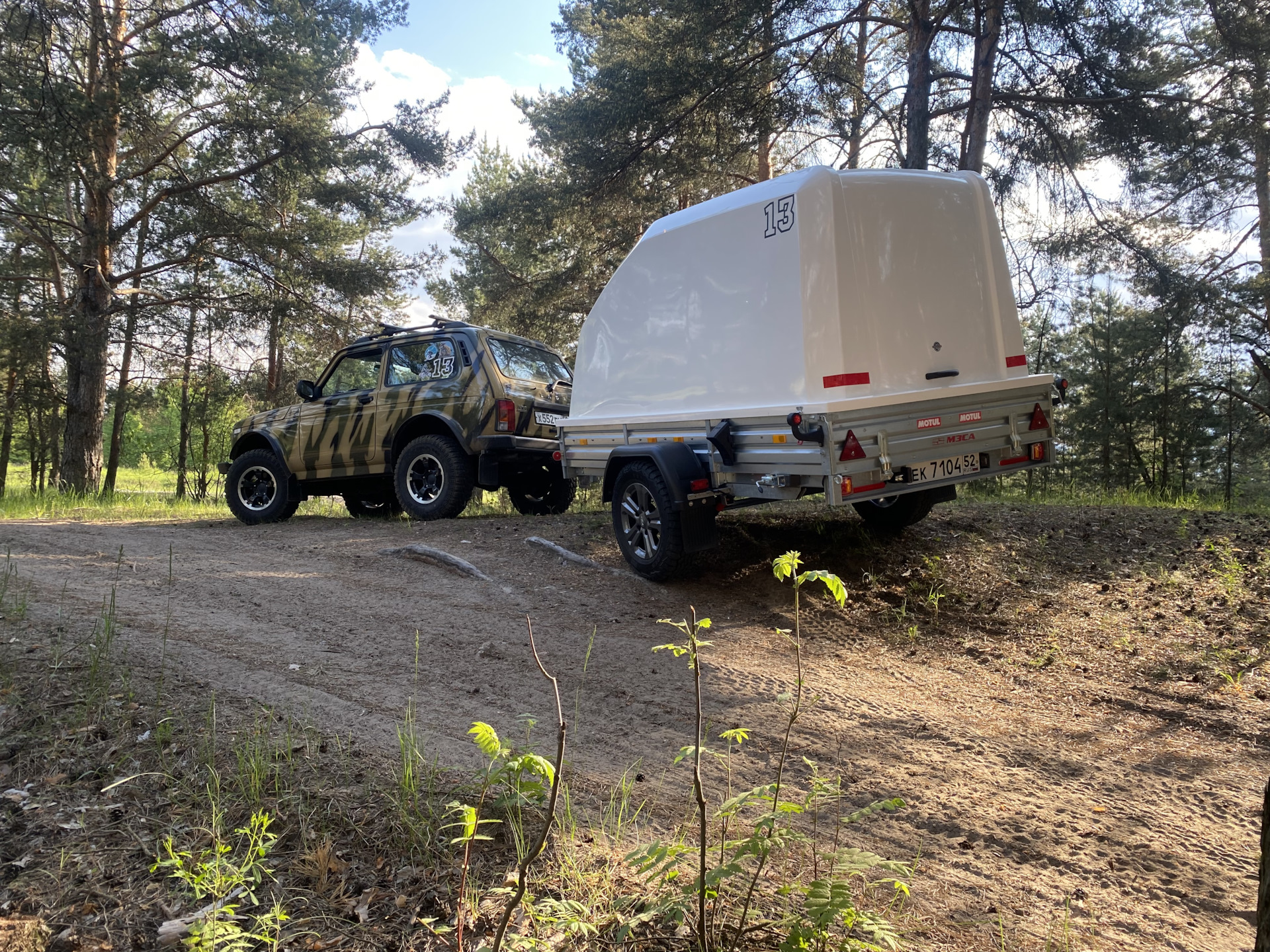 Первый раз с прицепом. — Lada 4x4 3D, 1,8 л, 2023 года | покатушки