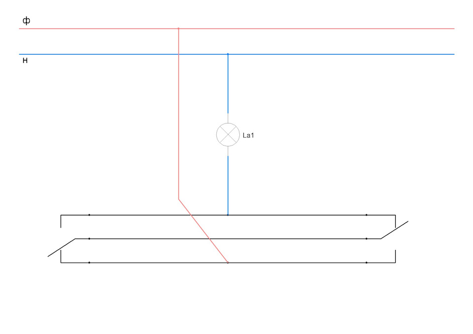 Двойной проходной выключатель схема подключения на 2 точки