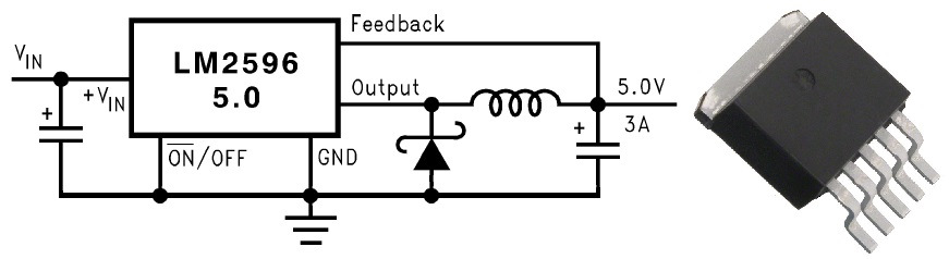 Lm2596t схема включения
