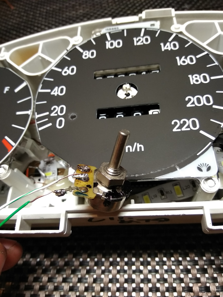 Регулятор яркости приборной панели — Daewoo Sens, 1,6 л, 2003 года ...