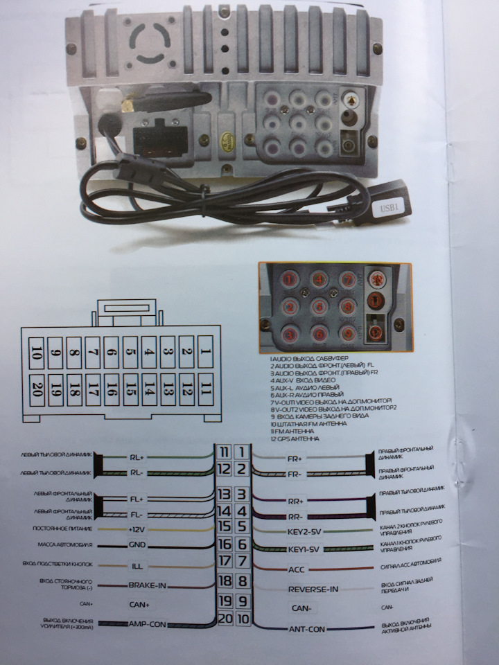 key1 и key2 на китайской магнитоле