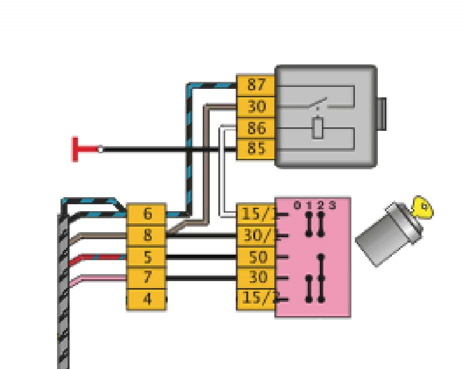 Ваз замок схема. Схема замка зажигания ВАЗ 1111 Ока. Электросхема замка зажигания Ока 1111. Замок зажигания ВАЗ 1113 Ока. Схема замка зажигания ВАЗ 1111.
