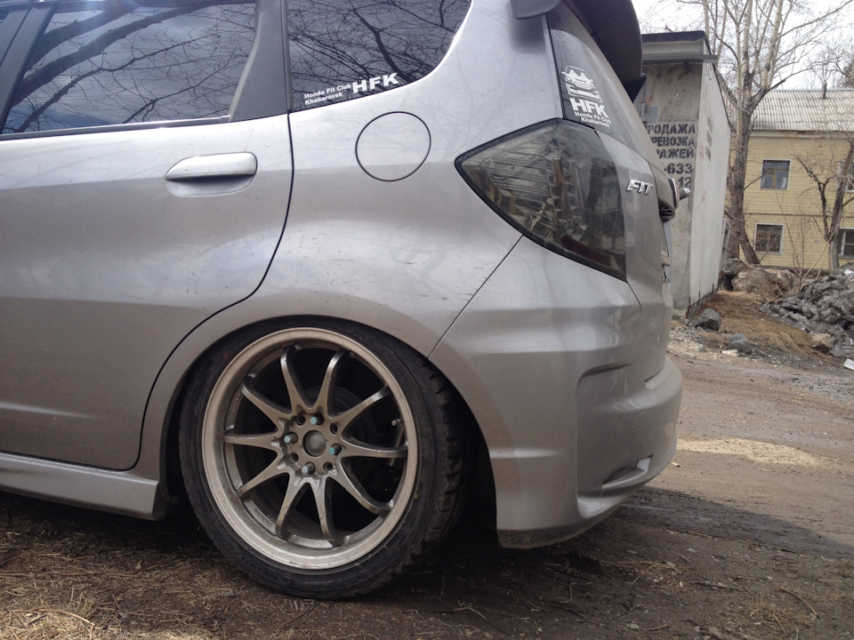 Винтовые стойки или первые ништяки — Honda Fit (2G), 1,5 л, 2010 года ...