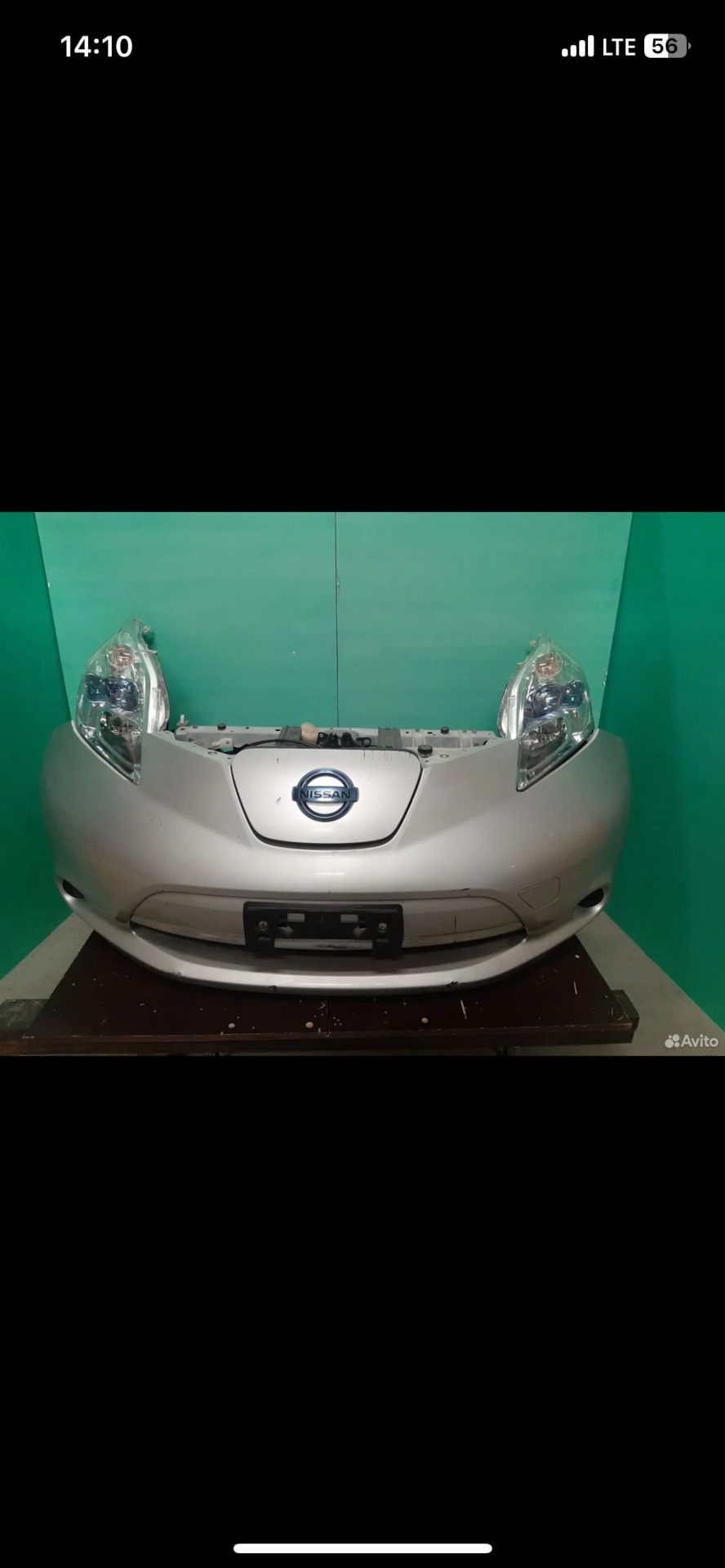 Ноускат aze0 — Nissan Leaf (1G), 2012 года | ДТП | DRIVE2