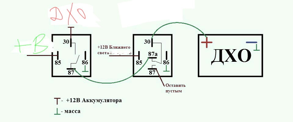 Распиновка реле 5