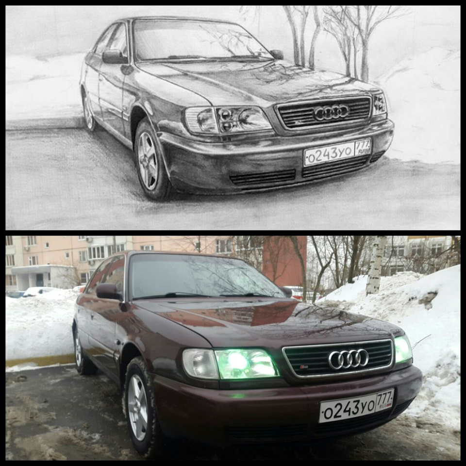 Карандаш и Audi100 C4 — Audi 100 (C4), 2 л, 1992 года | просто так | DRIVE2