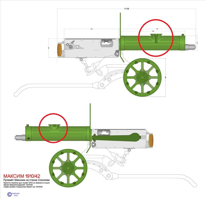 Схема пулемета максим
