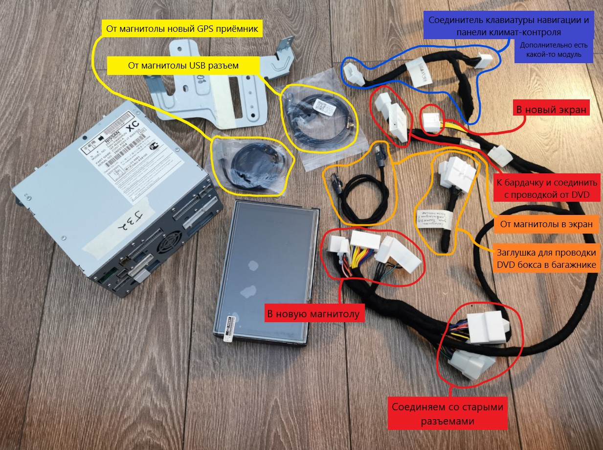 распиновка магнитолы ниссан теана j32