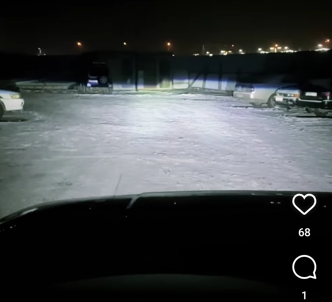 Установка Led H7 ламп в ближний свет вместо галогенок в фары mitsubishi ...