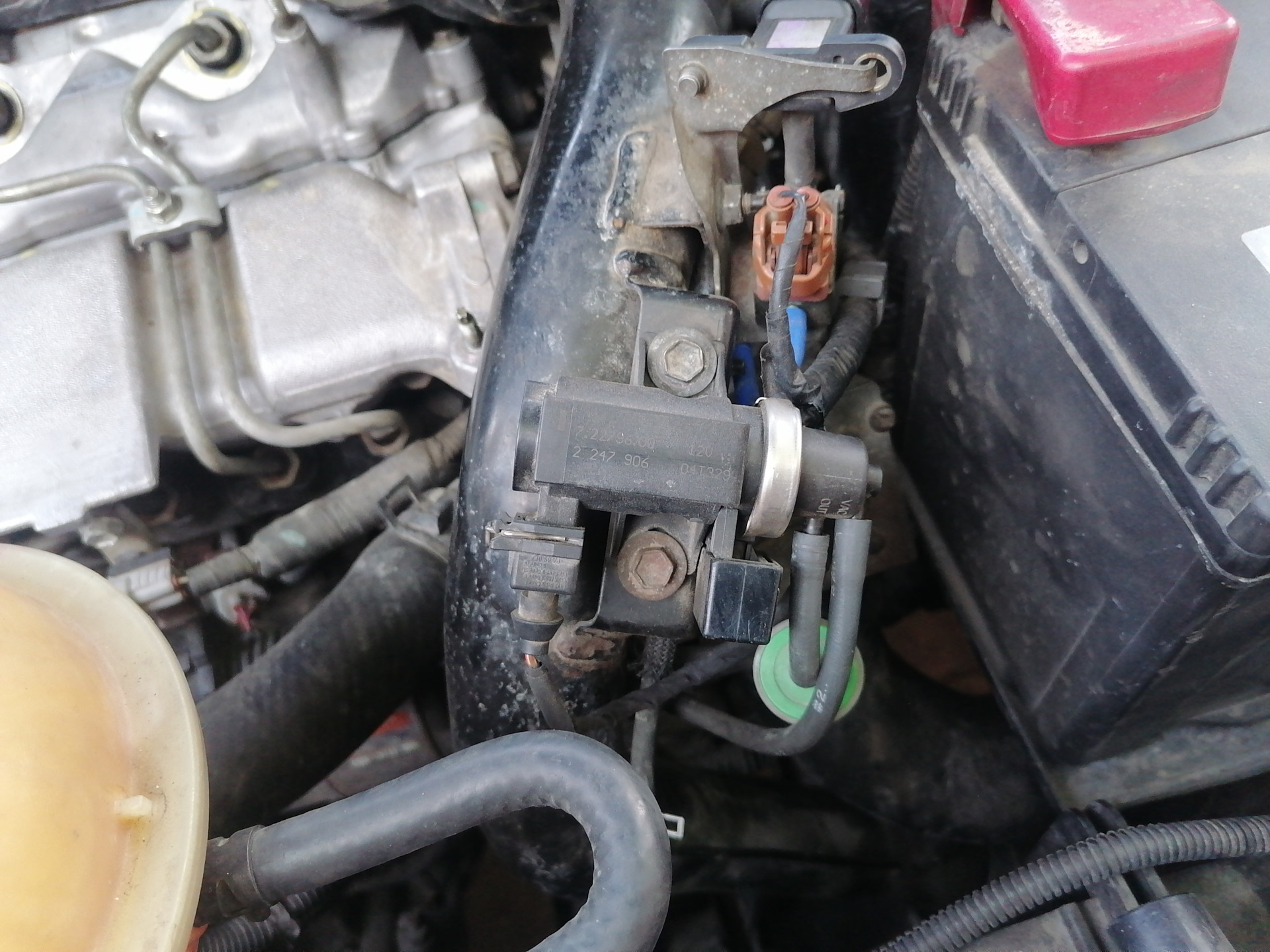 Решение проблемы с передувом D-4D (1cd-ftv). Аварийный режим при обгоне.  Клапан E-VRV. — Toyota Avensis Verso, 2 л, 2003 года, своими руками
