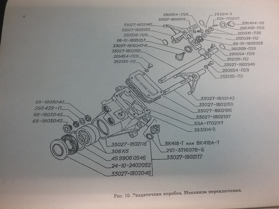 Схема раздатки газель 4х4