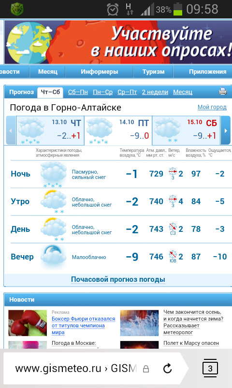 Погода в горно алтайске на апрель 2024