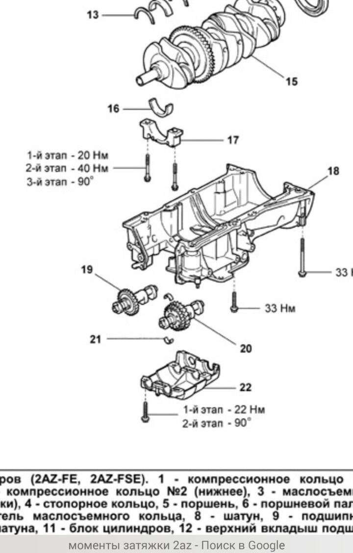 Как подобрать вкладыши балансира? — Toyota Camry (XV40), 2,4 л, 2006 ...