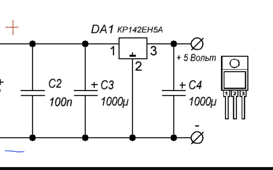 Стабилизатор 5 вольт схема