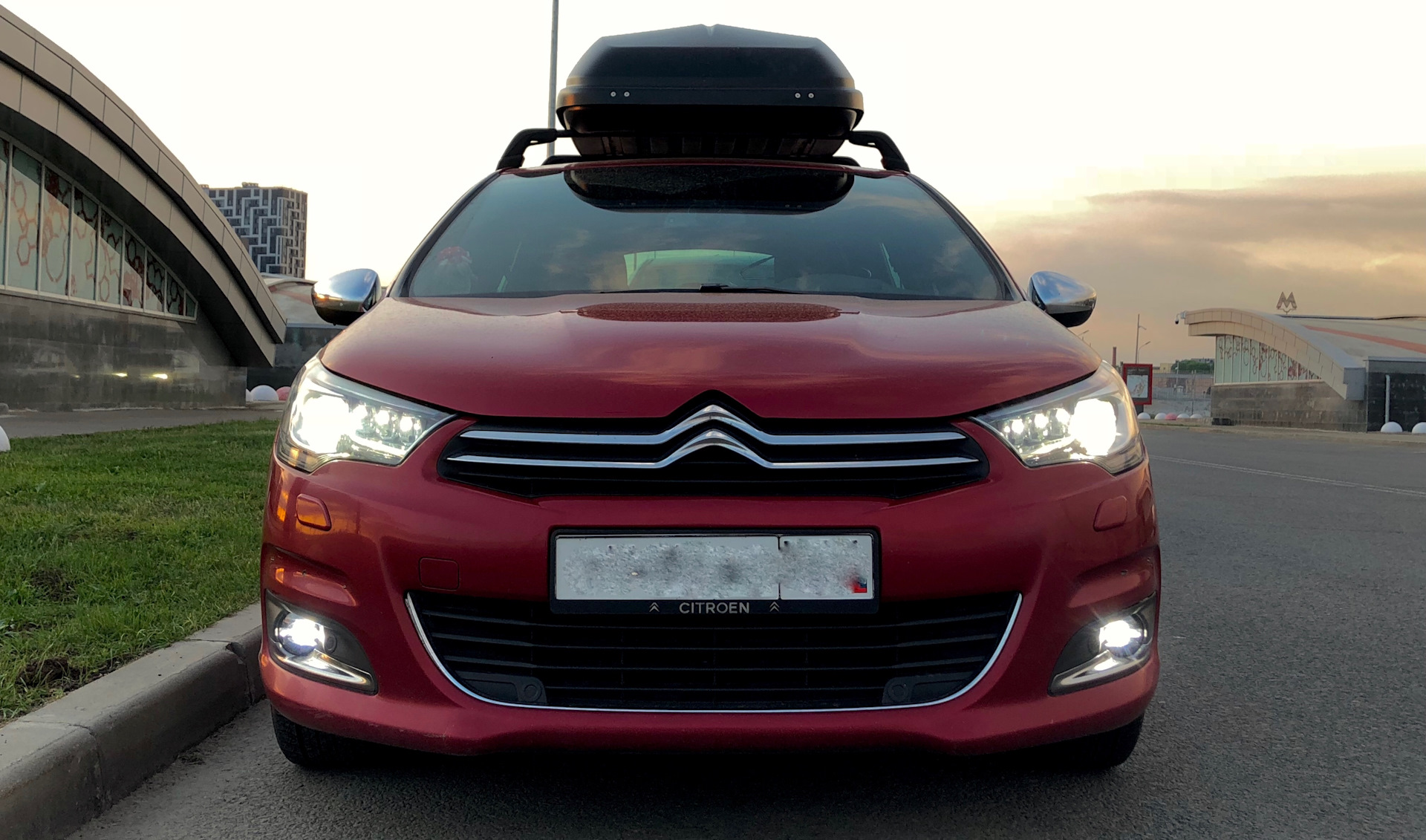 Citroen c4 тюнинг фар LED ПТФ на C4 B7. - Citroen C4 (2G), 1,6 л, 2011 года электроника DRIVE2