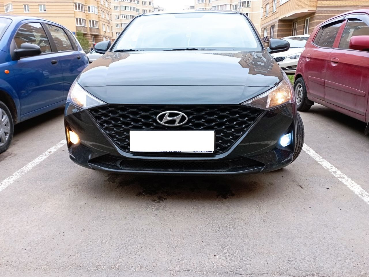 Замена ламп ДХО на светодиодные с перепиновкой полярности. — Hyundai ...