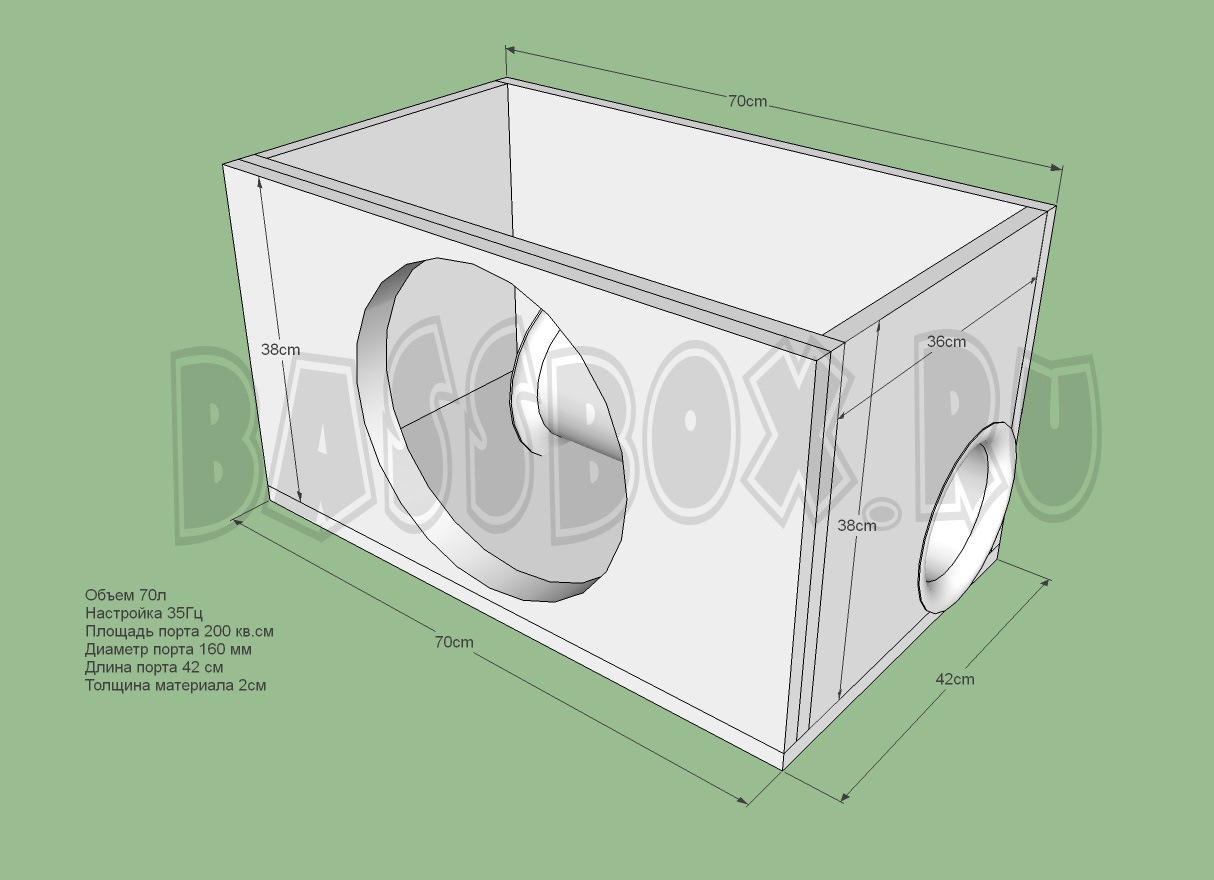Объем короба под 15 сабвуфер