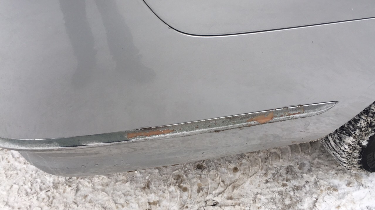 Замена молдинга бампера — Nissan Teana (J32), 2,5 л, 2009 года | своими ...