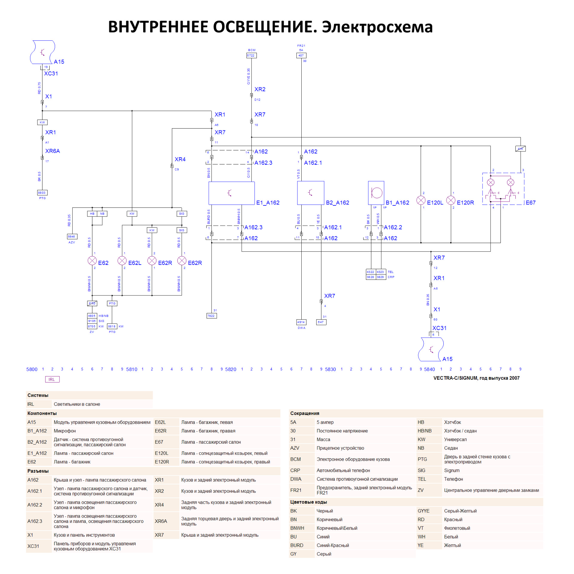 Показать электросхему