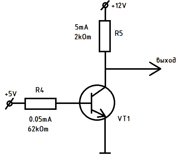 Npn транзистор схема подключения