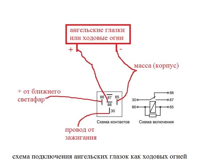 Схема подключения светодиодных линз