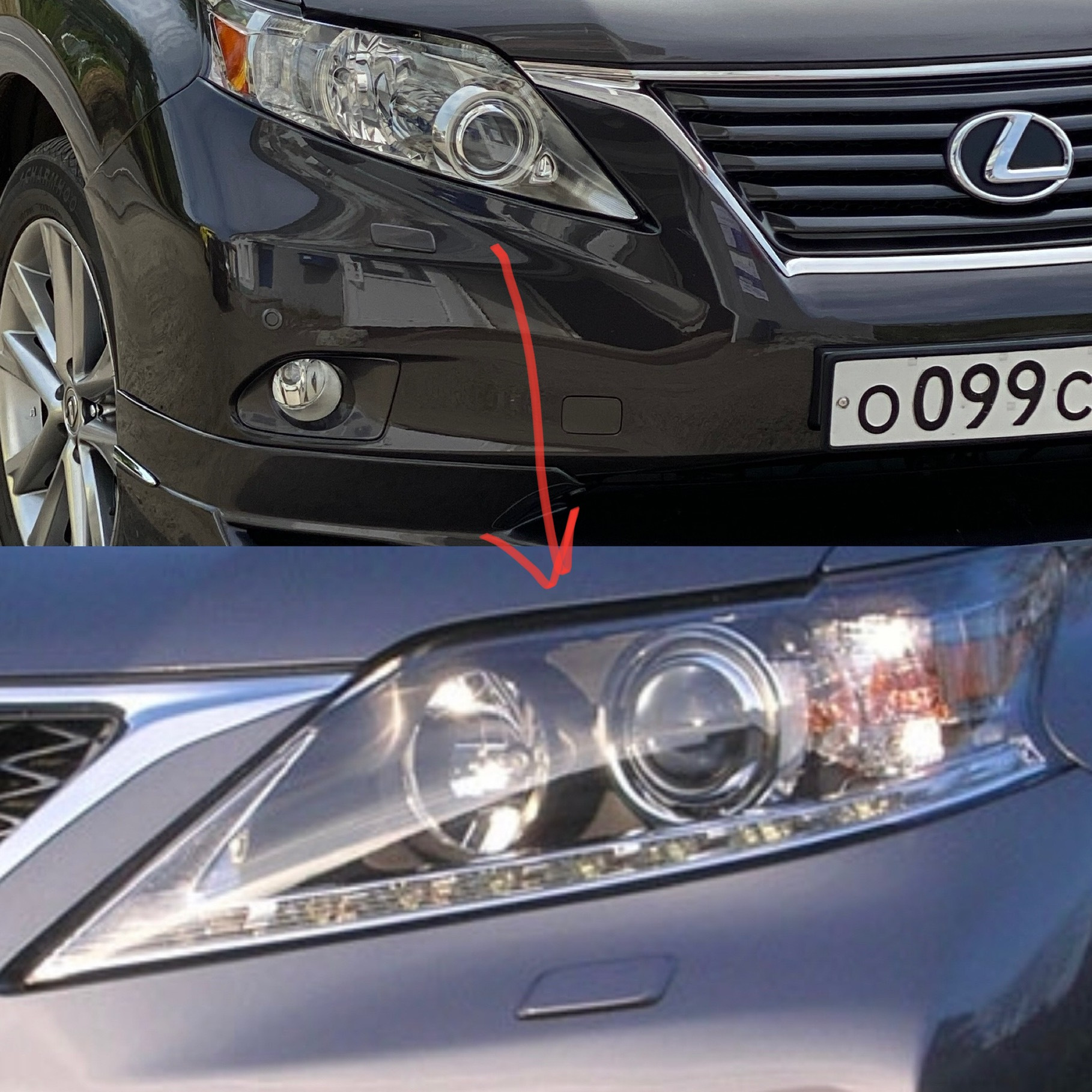 Замена фар на LED рестайл + AFS — Lexus RX 450h (3G), 3,5 л, 2012 года |  электроника | DRIVE2