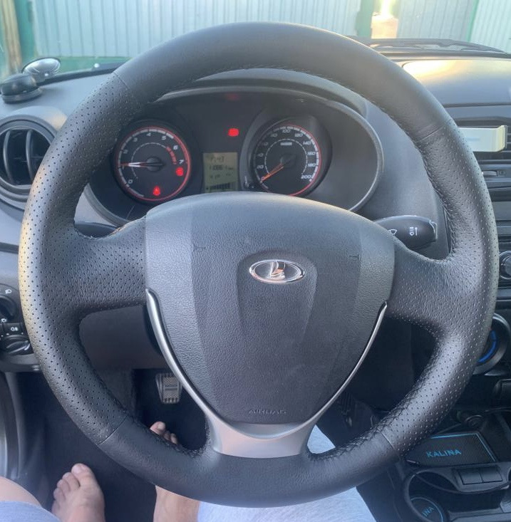 Обтяжка руля. — Lada Калина Хэтчбек (2G), 1,6 л, 2014 года | тюнинг ...