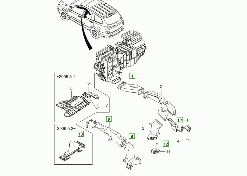 Система отопления ssangyong kyron