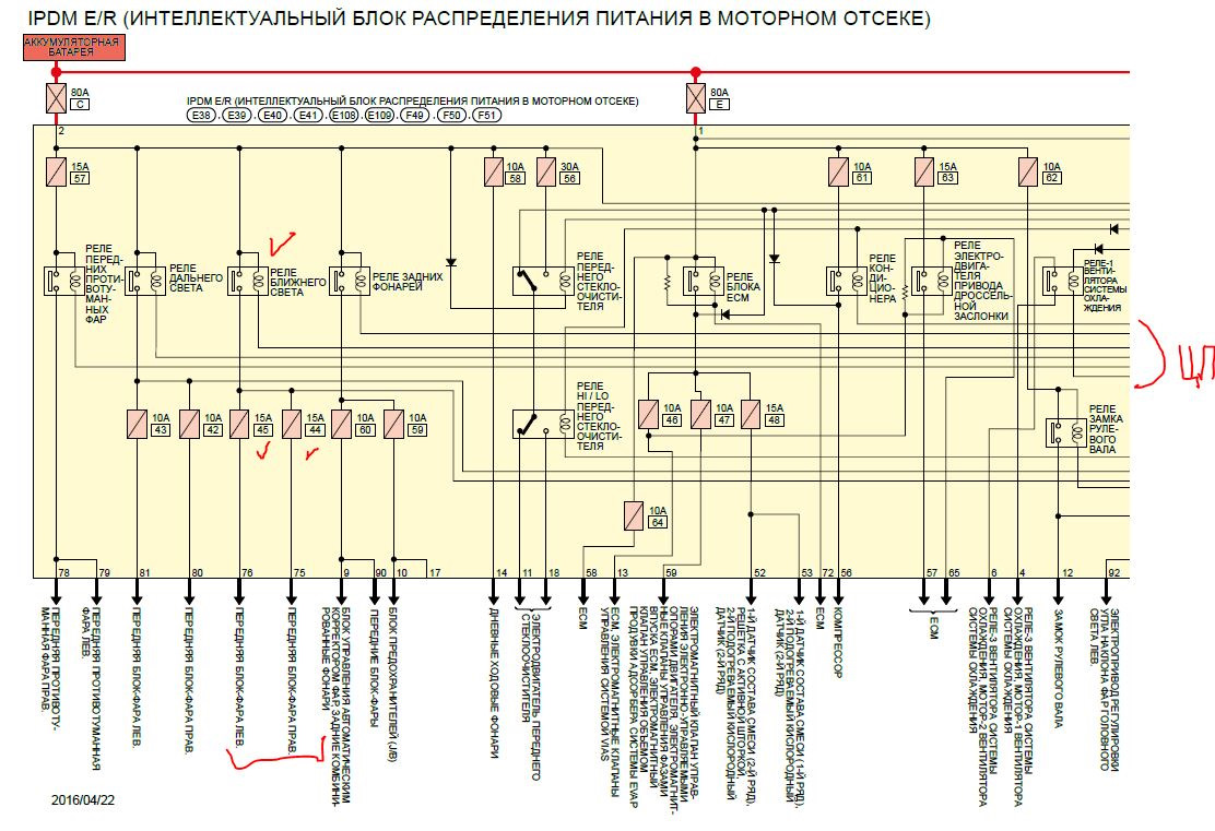 Схема предохранителей ниссан мурано