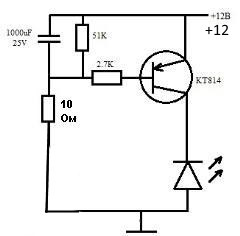 Мигающий светодиод схема 3v