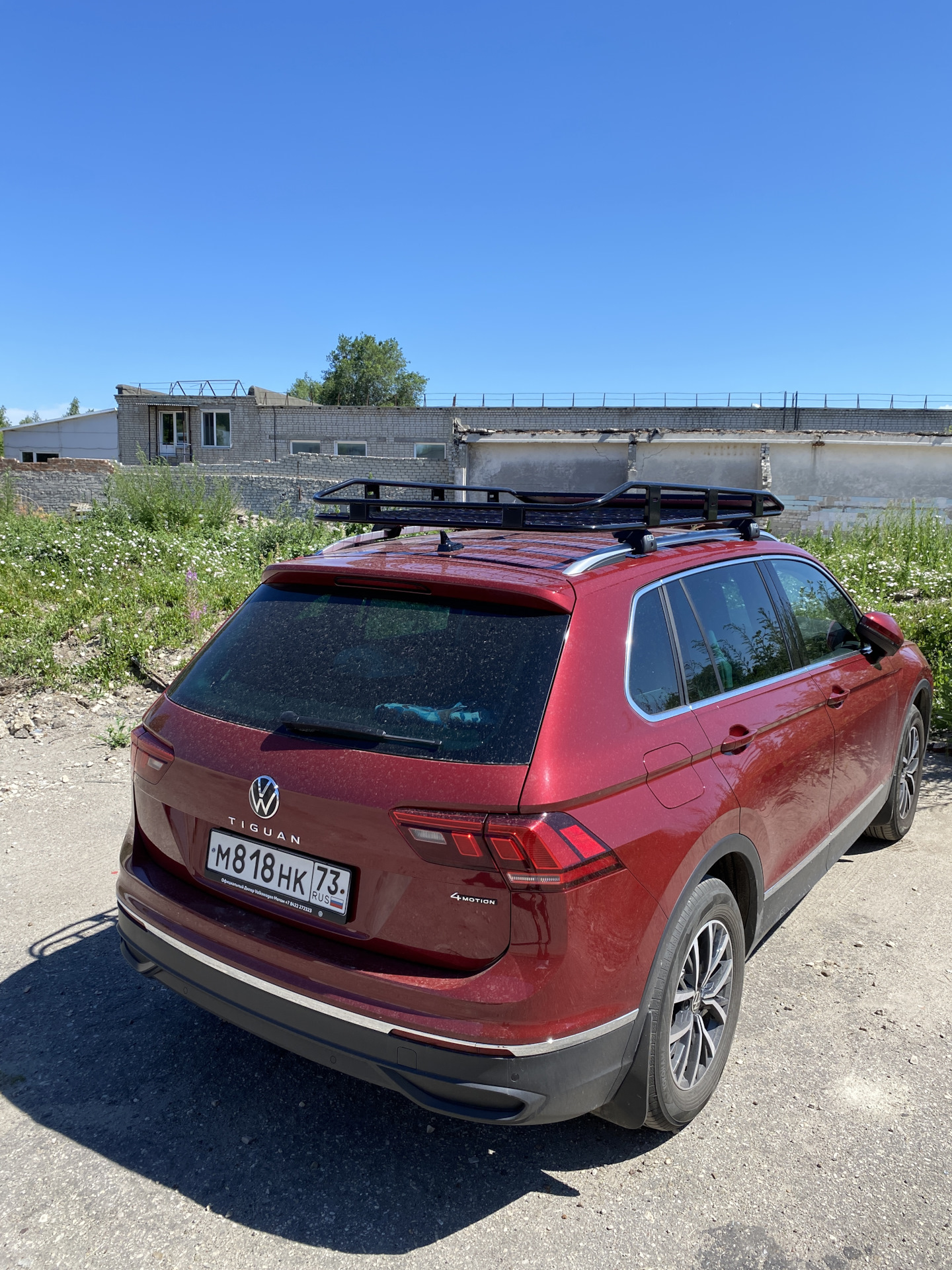 Установка багажника на крышу — Volkswagen Tiguan (2G), 1,4 л, 2019 года ...
