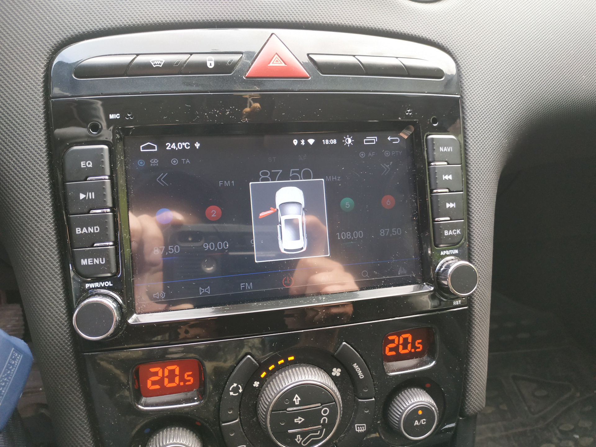 Kapud мне в панель. android магнитола — Peugeot 308 (1G), 1,6 л, 2011 ...