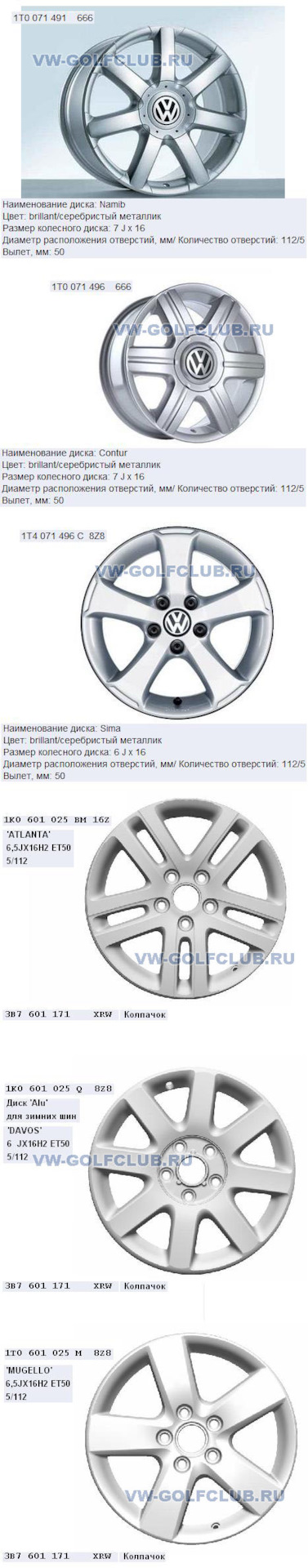 Диаметр расположения отверстий на дисках фольксваген поло r15