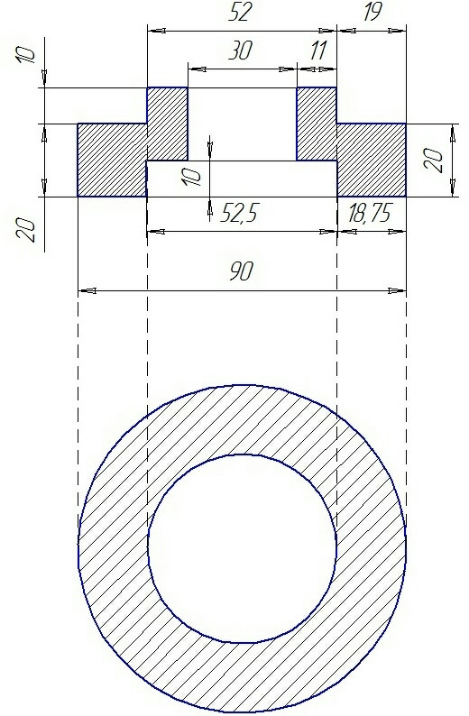 T10466 чертеж размеры