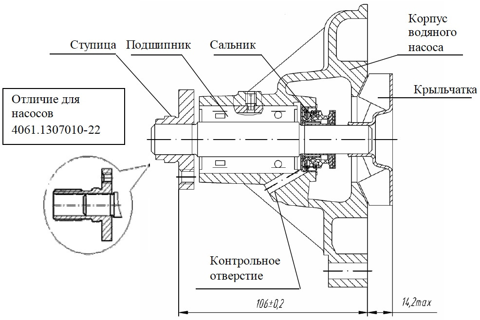 Корпус сальника чертеж