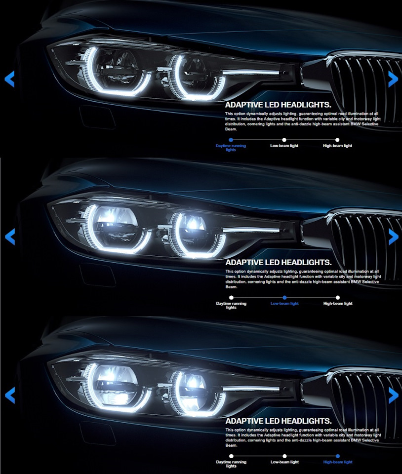 А выглядят они так: 1 фото BMW LED ADAPTIVE 2 фото BMW LED На них... 