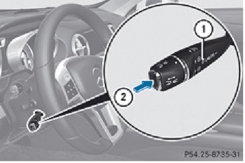 Круиз на мерседесе как переключить