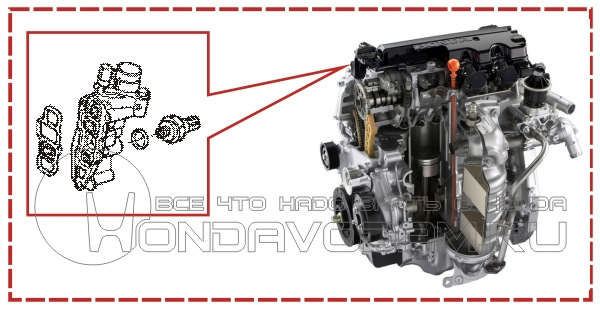 Двигатель r18a honda схема